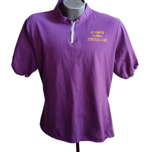 Vintage Mens Cycling Jersey Large 1992 Cycling Jersey Size LARGE MX RACE PURPLE - Picture 2 of 5